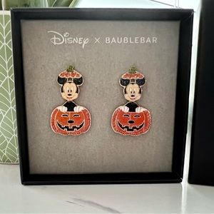 NEW Disney Baublebar Pumpkin Mickey Earrings